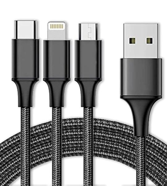 Portronics Konnect L POR-1403 Fast Charging 3A Type-C Cable 1.2 Meter with Charge & Sync Function for All Type-C Devices (White)